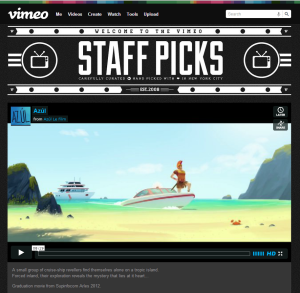 Vimeo Staff Picks Page