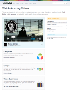 Watch videos page on Vimeo
