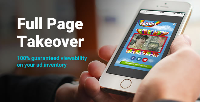 Full Page Takeover Mobile Adspot